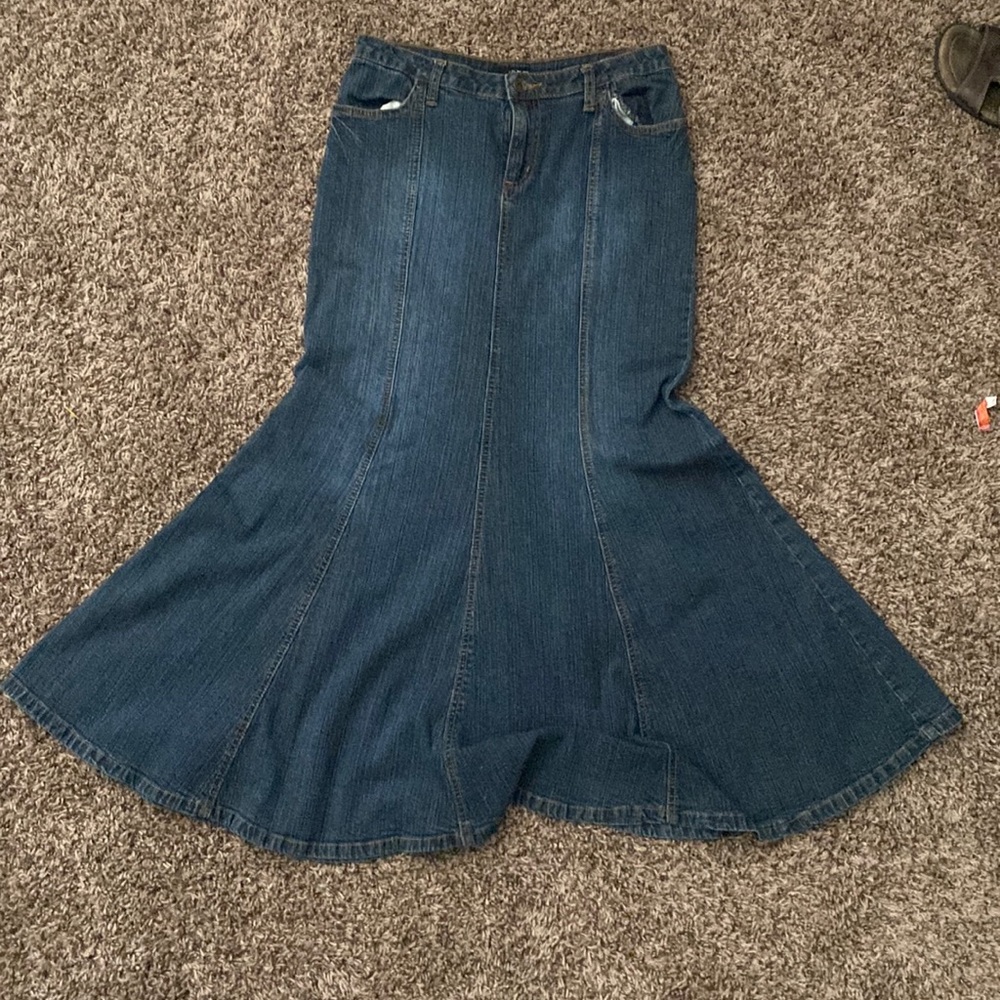 Denim mermaid skirt